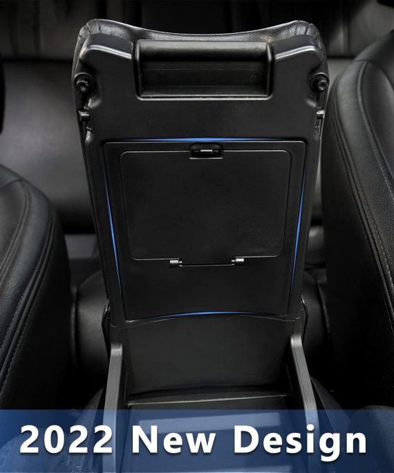 CarQiWireless® Center Console Organizer for Honda Civic 2021 2020 2019 2018 2017 2016 | Custom Fit Accessories for 10th Civic Hatchback Sedan | 2PCS Hidden Storage Box with USB Cable, Anti-Slip Design